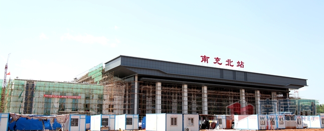 霸气经典 南充北站外立面抢先看