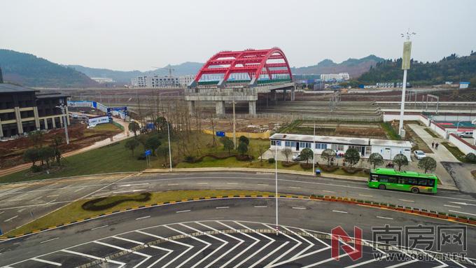一座现代化新城 行摄,航拍南充北站片区