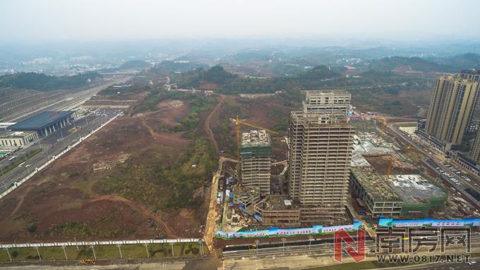 一座现代化新城 行摄,航拍南充北站片区